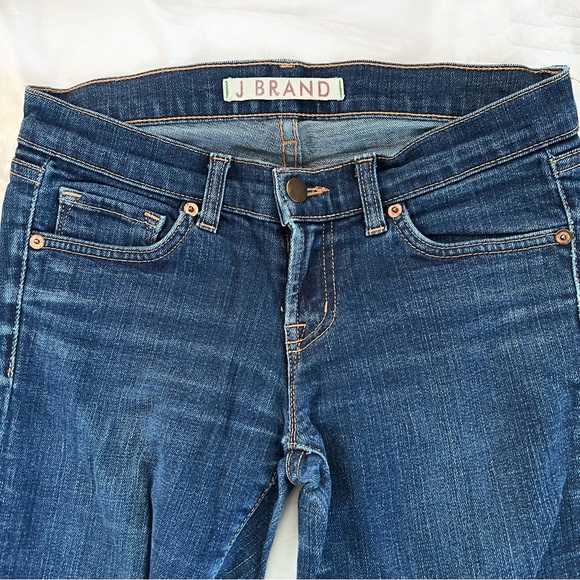 J Brand Low Rise Skinny Jeans Dark Wash Sz 25 - Picture 4 of 8
